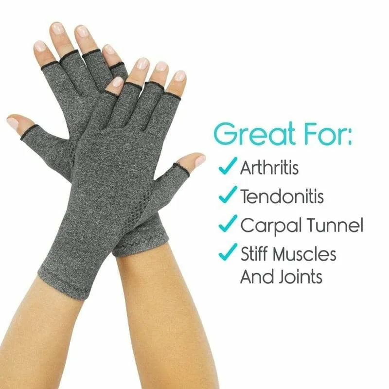 Vive Health Arthritis Gloves with Grips - Gray