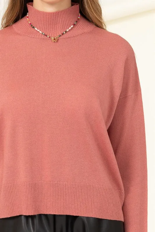 Warm Personality High-Neckline Sweater