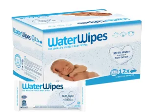 WaterWipes Chemical Free Baby Wipes, 12 x 60 Wipes