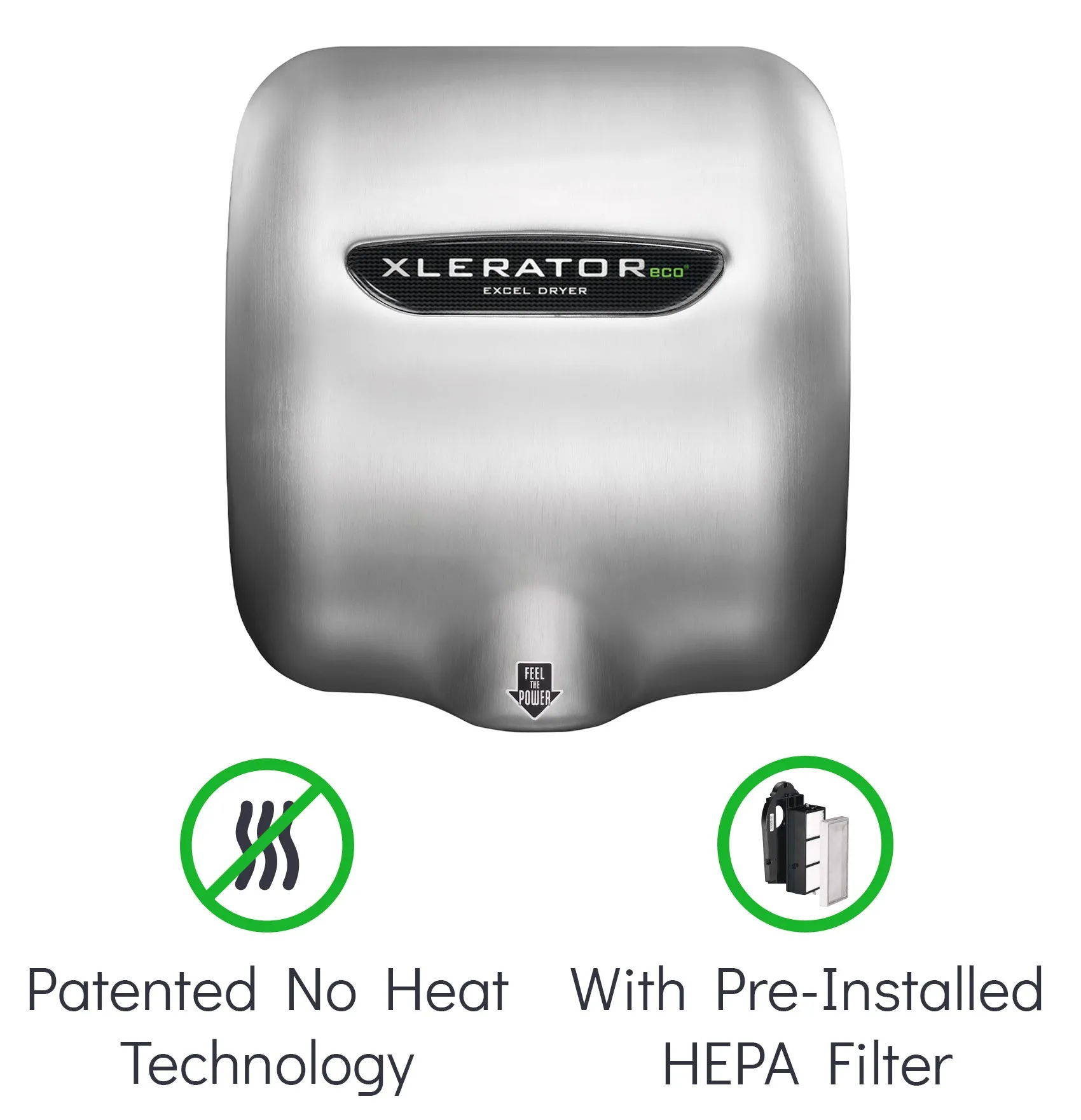 XLERATOReco HEPA Features No Heat & a HEPA Filtration System Within the Hand Dryer