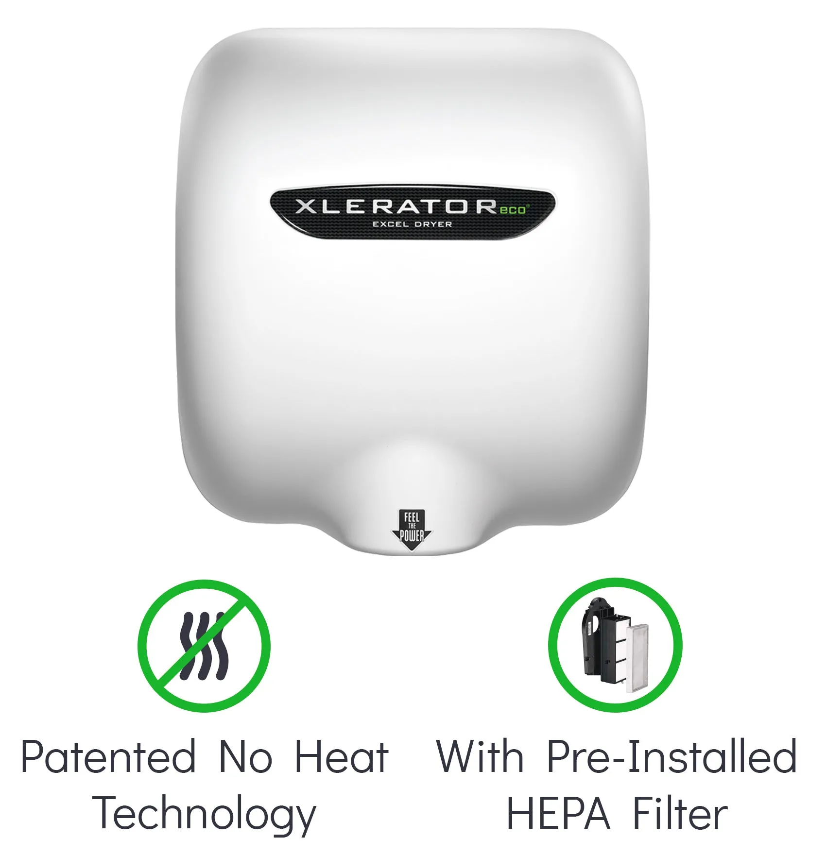 XLERATOReco HEPA Features No Heat & a HEPA Filtration System Within the Hand Dryer